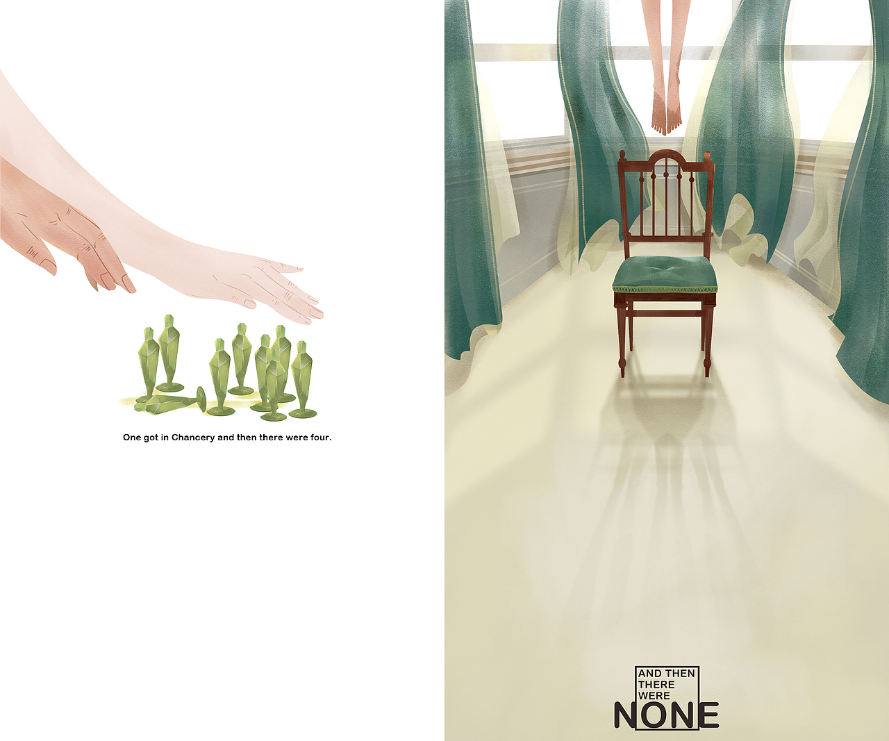 And Then There Were None无人生还--插画（一）（图ZMTQzMDg0NTY4） - 艺术插画 - 站酷设计师夏小花与旺达原创素材 - 站酷ZCOOL