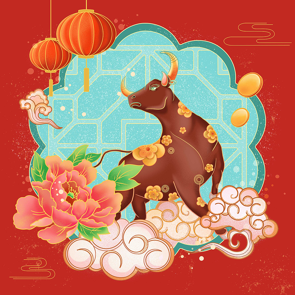 牛年（图ZMjQxNTIyMjY4） - 创作习作 - 站酷设计师时榴原创素材 - 站酷ZCOOL