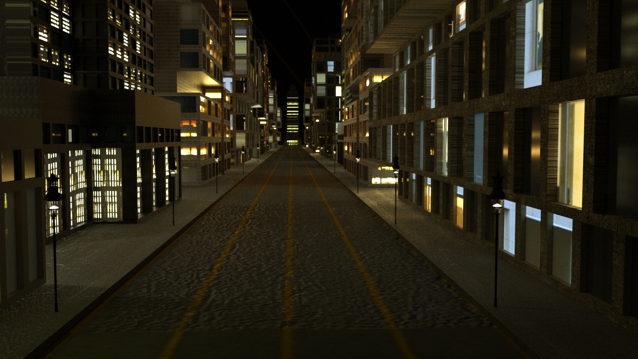 c4d城市街道渲染|三维|场景|国荣ai - 原创作品 - 站酷 (zcool)