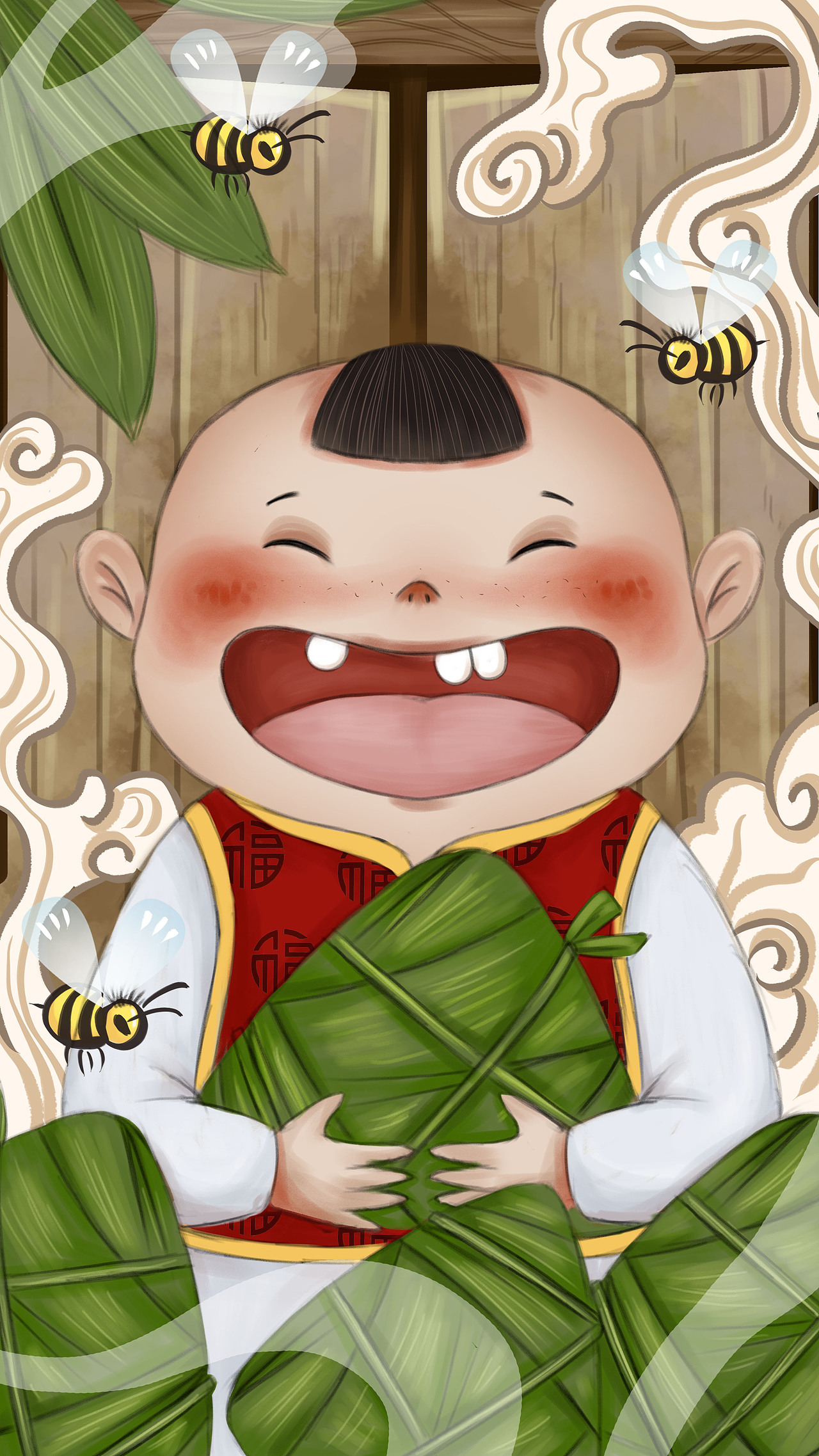 端午节中国风插画