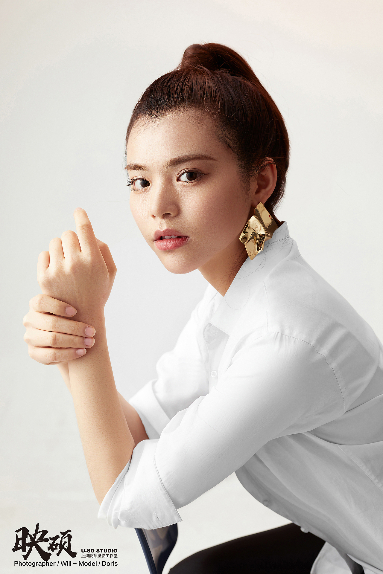 上海映硕摄影工作室的一组人物试光照|摄影|人像摄影|上海日央石页