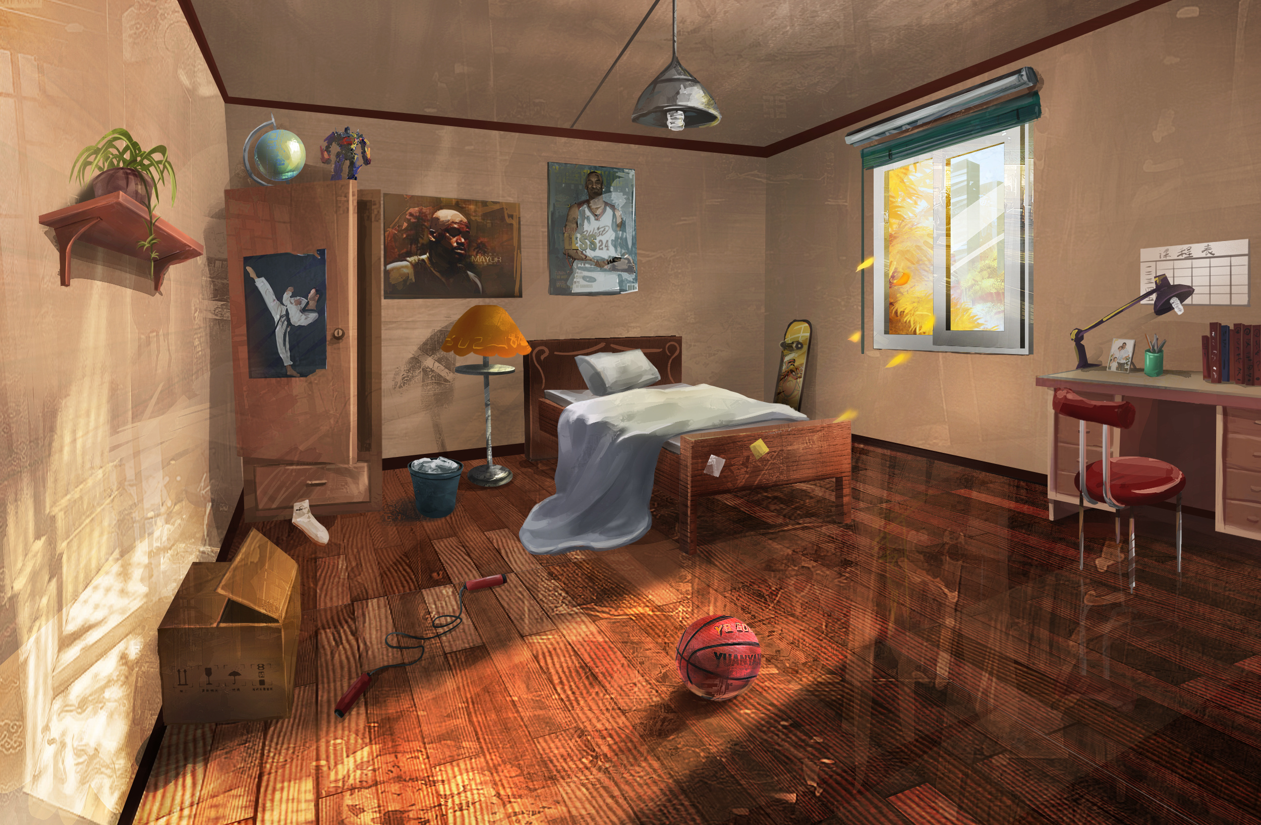 一张室内图|插画|商业插画|lhr03 - 原创作品 - 站酷 (zcool)