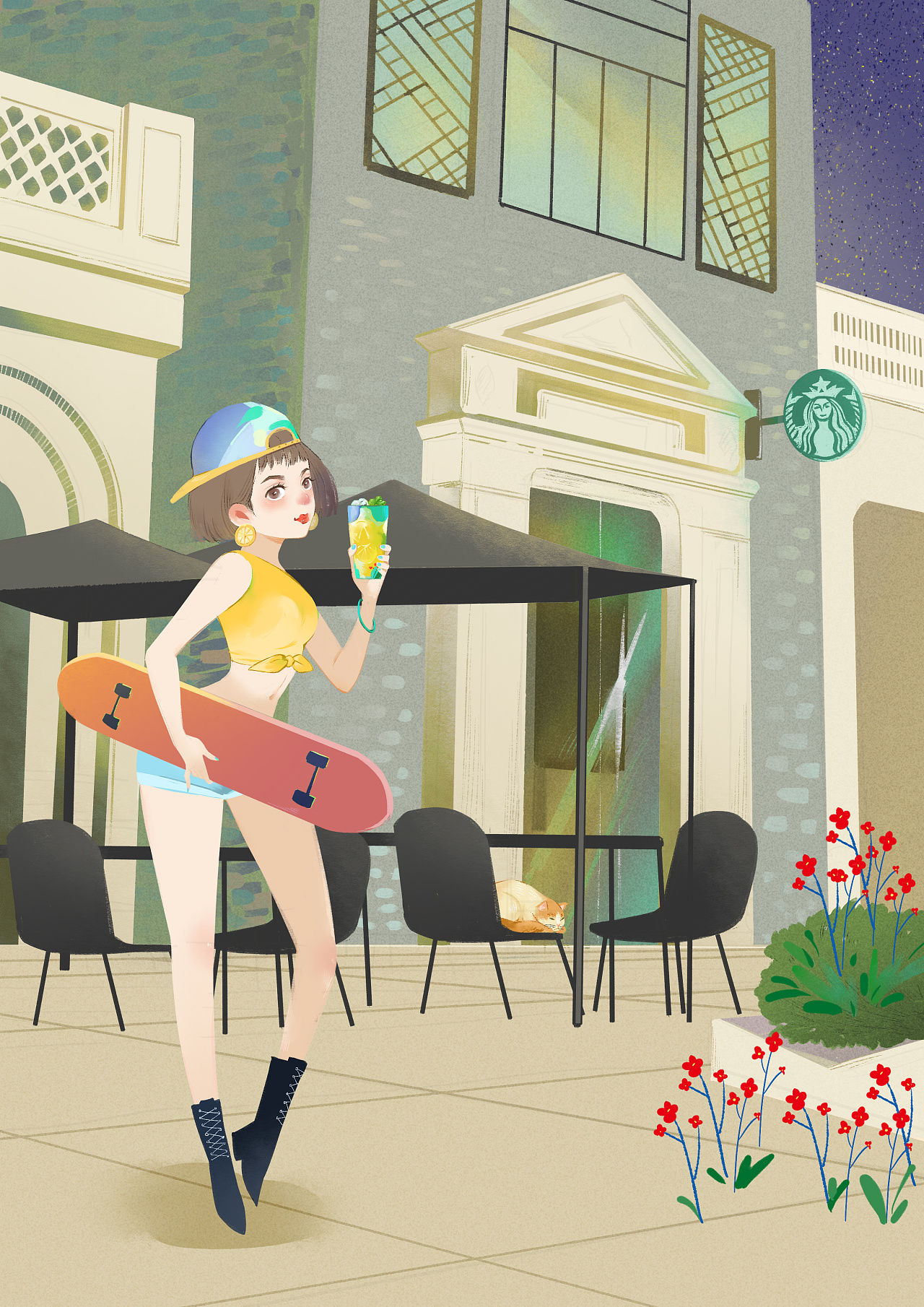 2019年夏季星巴克新品广告插图