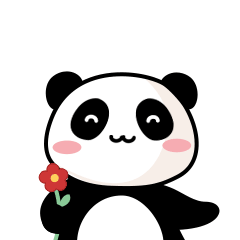 暖萌熊猫白小胖(附PSD源文件)