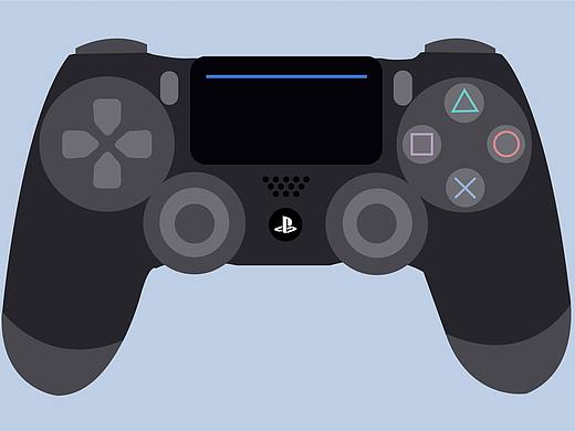 PS4手柄 DualShock 4 插画