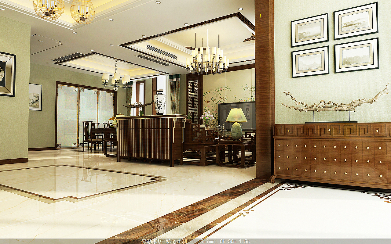 新中式（图ZMzUzMzQ1ODg=） - 家装设计 - 站酷设计师说人话的咸鱼原创素材 - 站酷ZCOOL