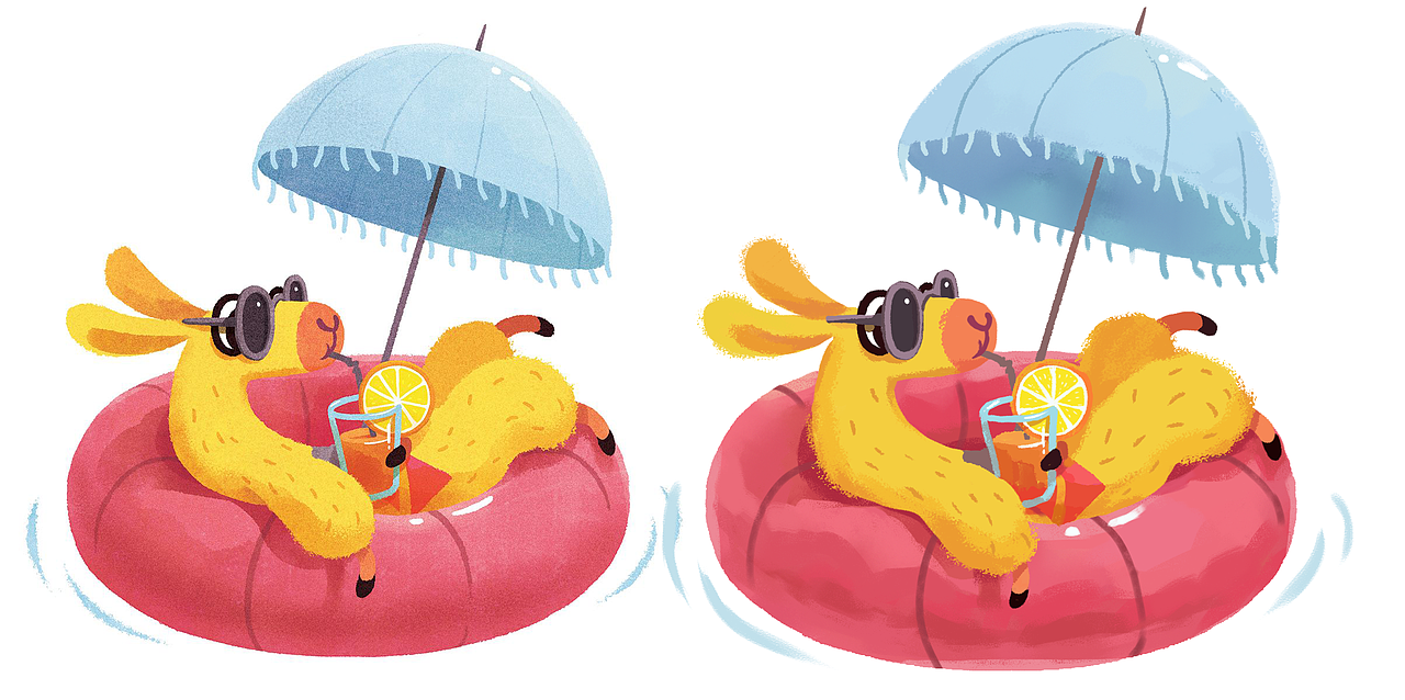 插画小练习01（图ZMjc0ODMzMTIw） - 创作习作 - 站酷设计师懒惰的蜜蜂原创素材 - 站酷ZCOOL