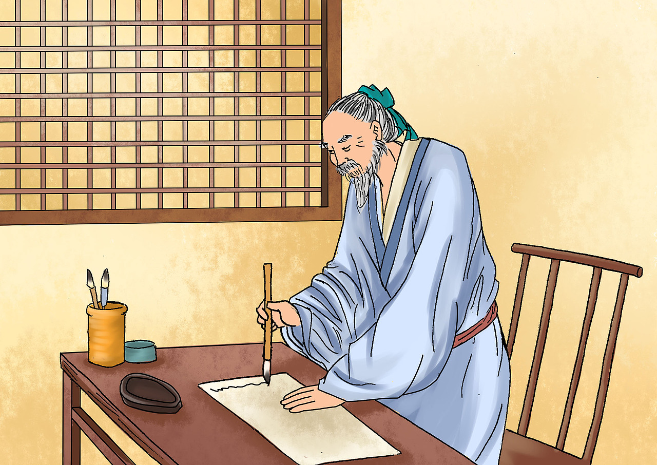 古诗插画（图ZNzY4MjMwNTI=） - 商业插画 - 站酷设计师Koey位移原创素材 - 站酷ZCOOL