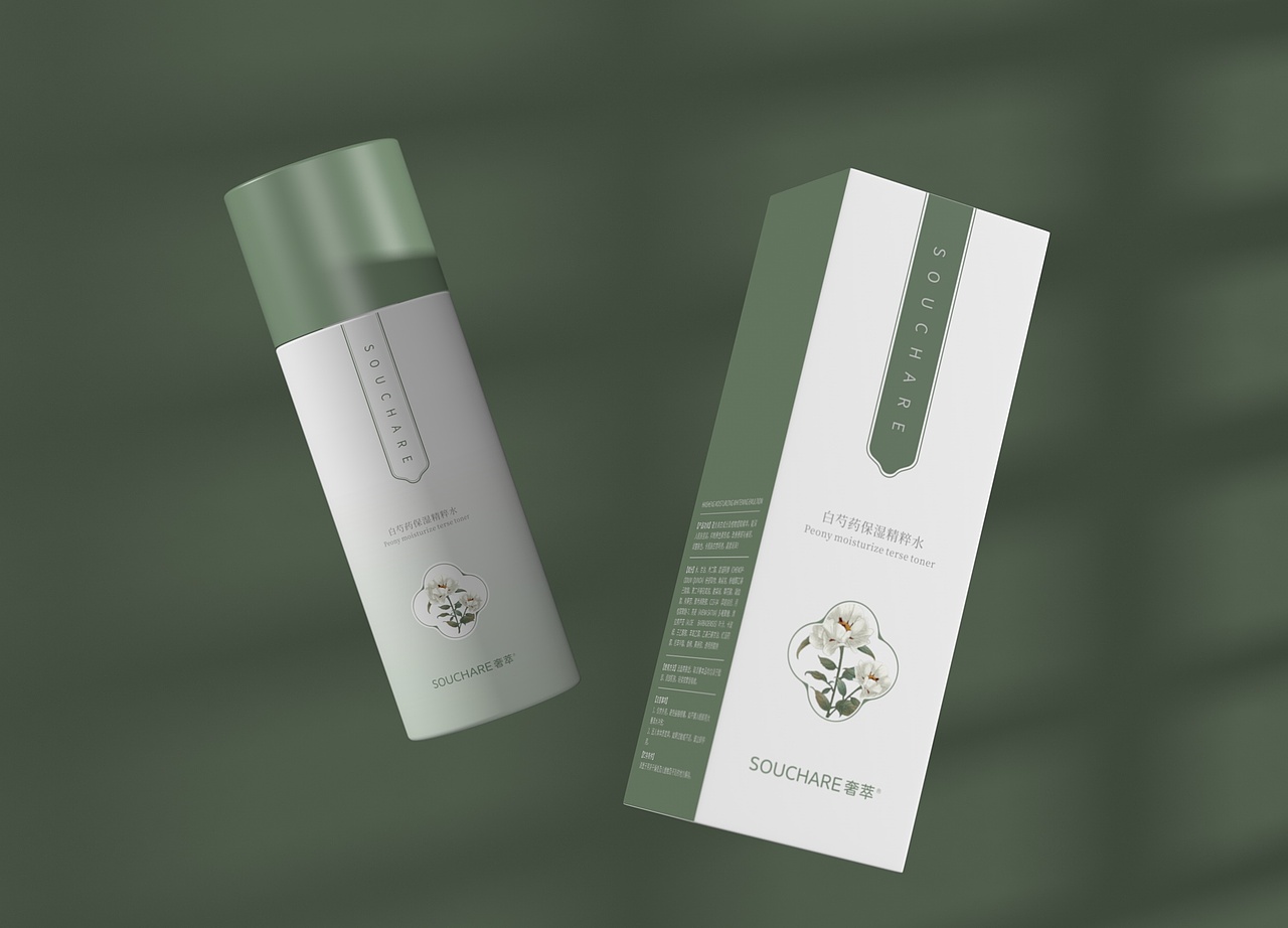 白芍药精粹水-包装设计（图ZMjc3NDgxMzky） - 包装 - 站酷设计师野区喝酒原创素材 - 站酷ZCOOL