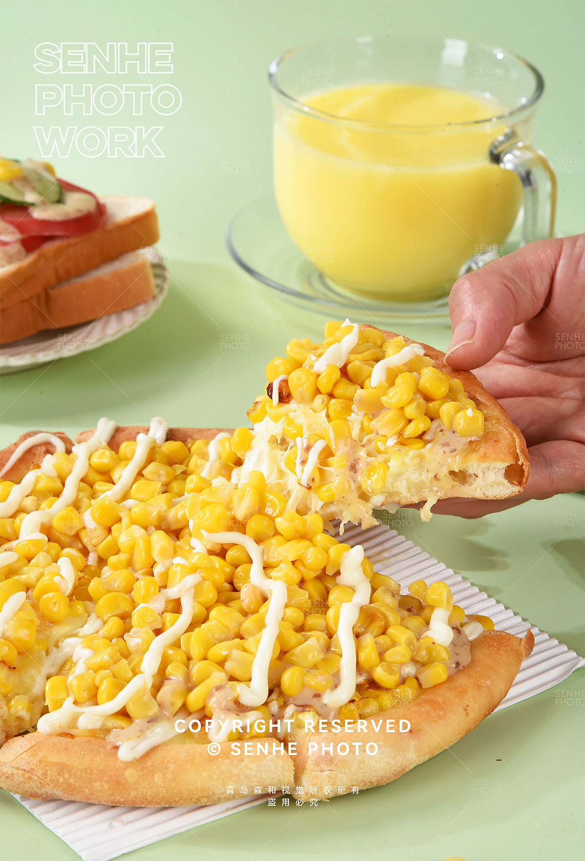 轻食玉米粒拍摄