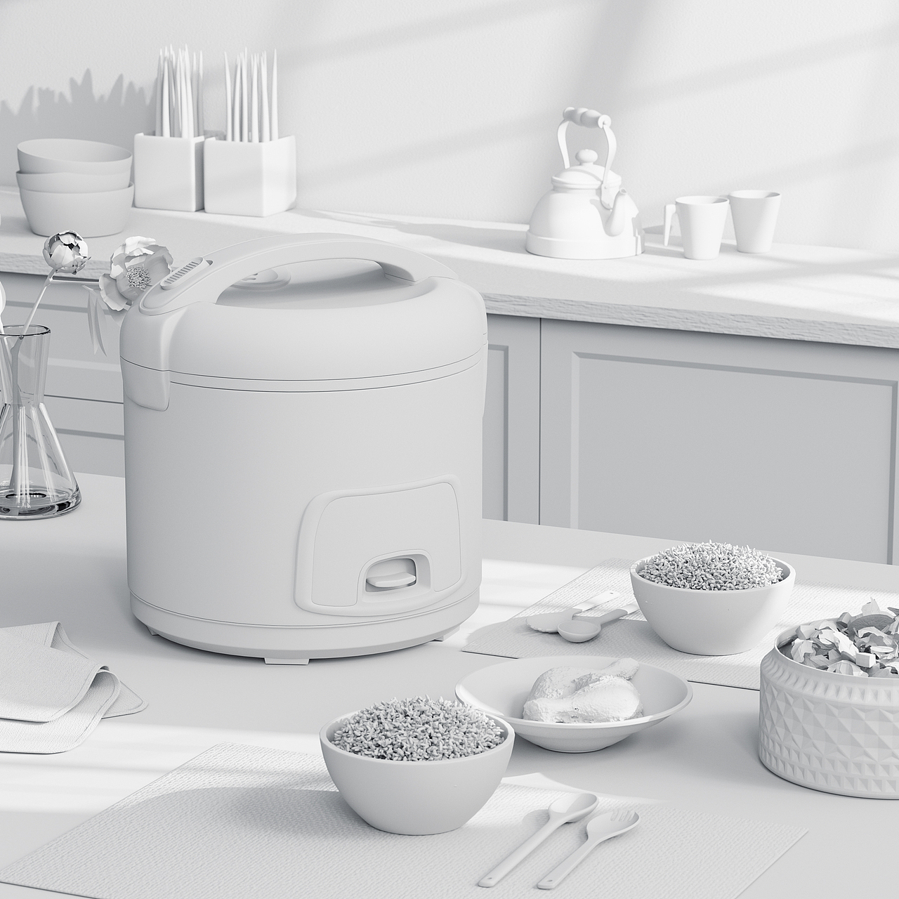 【工作渲染图】建模渲染产品图_节选