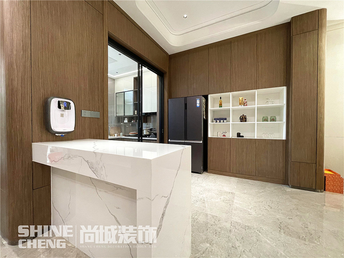 泰安西湖容郡小区600㎡新中式风格装修设计实景案例