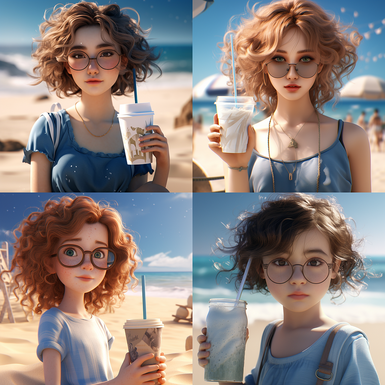 Ai绘出来的美女也好看（图ZMzQ1OTkyMDA4） - IP形象 - 站酷设计师凡十一原创素材 - 站酷ZCOOL