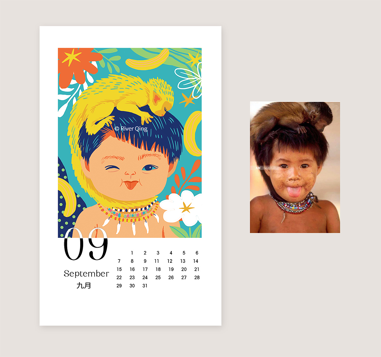 万物有灵（图ZMzEzNTk2MTg0） - 商业插画 - 站酷设计师River阿清原创素材 - 站酷ZCOOL