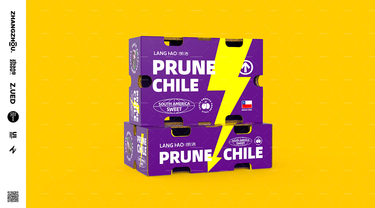 郎浩® X ZHANGZHOUDESIGN️ ® 西梅包装设计（图ZMzQ4Nzk5MzEy） - 包装 - 站酷设计师张洲设计实验室原创素材 - 站酷ZCOOL
