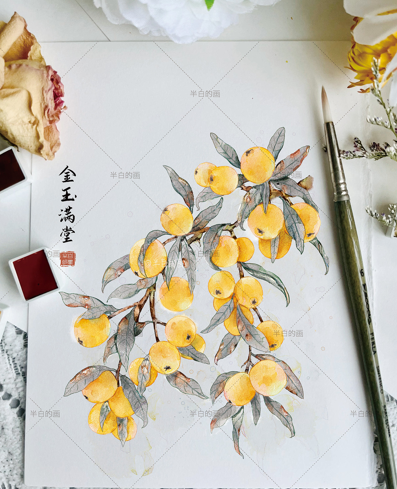 水果插画合集（图ZMzAzMjQwNTk2） - 商业插画 - 站酷设计师半白的画原创素材 - 站酷ZCOOL