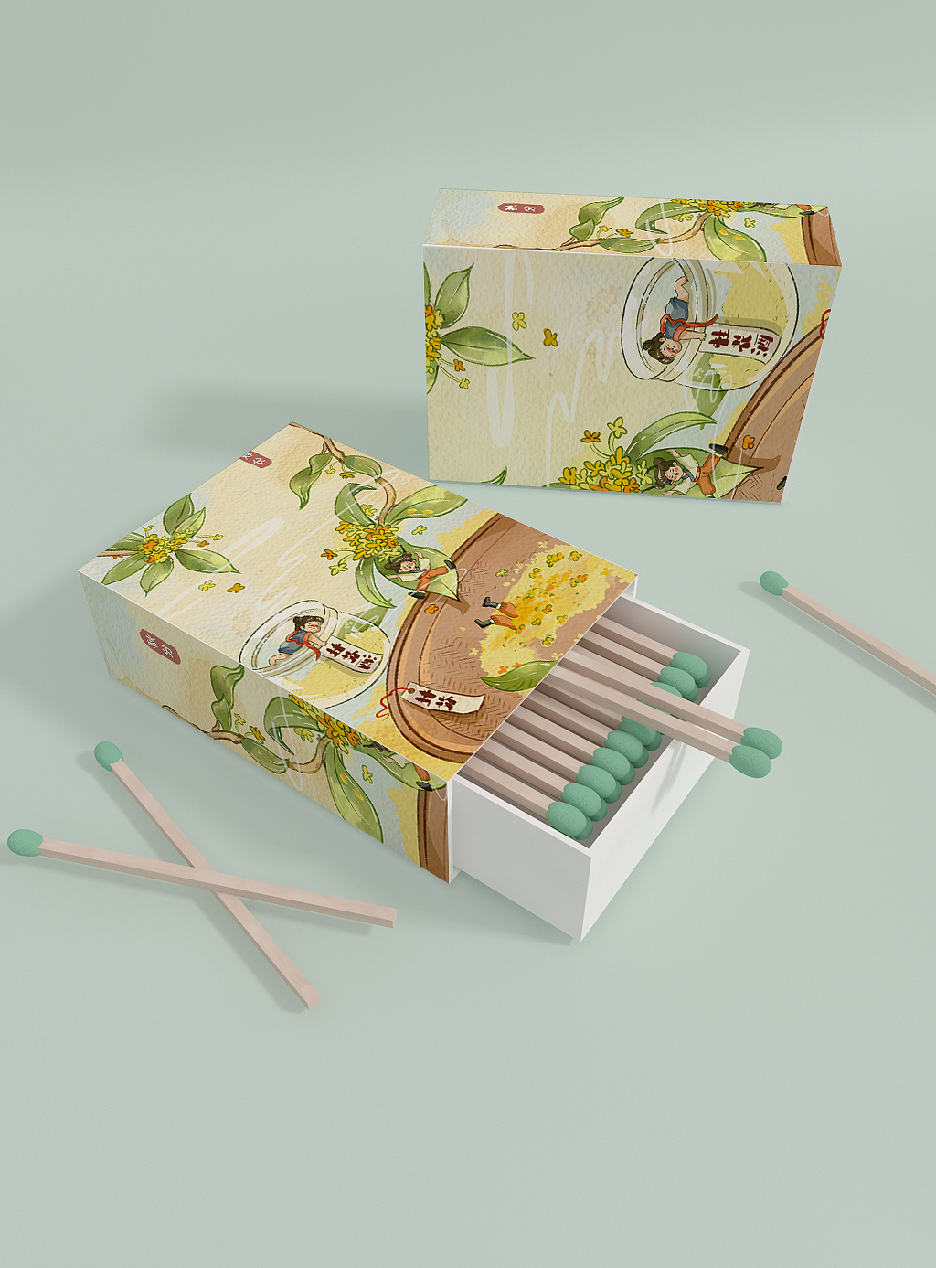 清新国风节气图（图ZMzYwMzY1NTgw） - 商业插画 - 站酷设计师童蘑菇Mogu原创素材 - 站酷ZCOOL