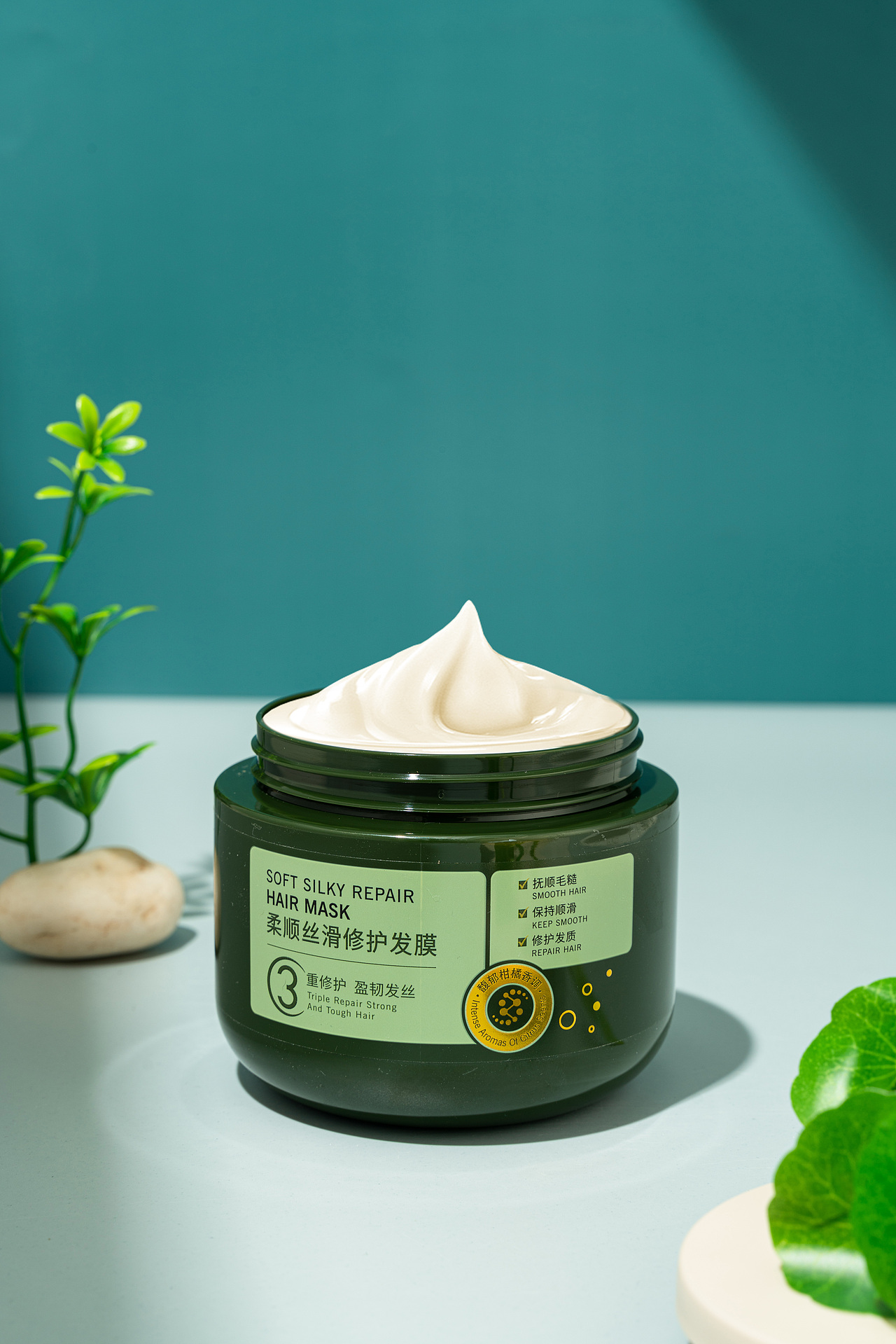 柔顺丝滑修护发膜丨护肤品摄影拍摄