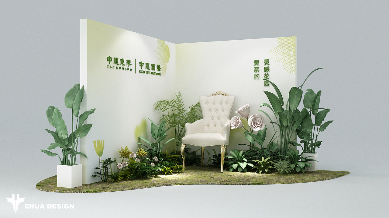 保利花园之阳光里的莫奈 | EHUA DESIGN（图ZMzU0MDQ3MzIw） - 展陈设计 - 站酷设计师子轩E画原创素材 - 站酷ZCOOL