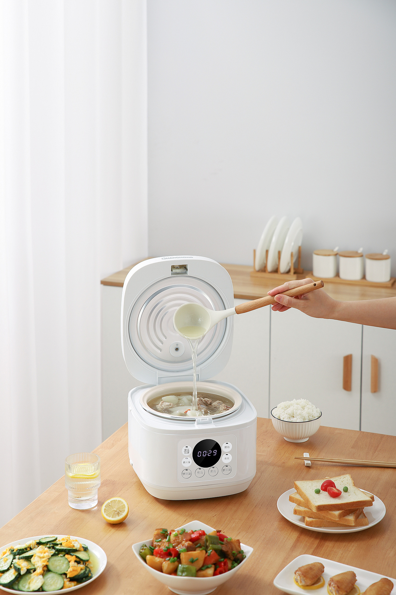 長(zhǎng)虹電飯煲拍攝（圖ZMzU0NjIwNDM2） - 產(chǎn)品攝影 - 站酷設(shè)計(jì)師藝卓攝影設(shè)計(jì)原創(chuàng)素材 - 站酷ZCOOL