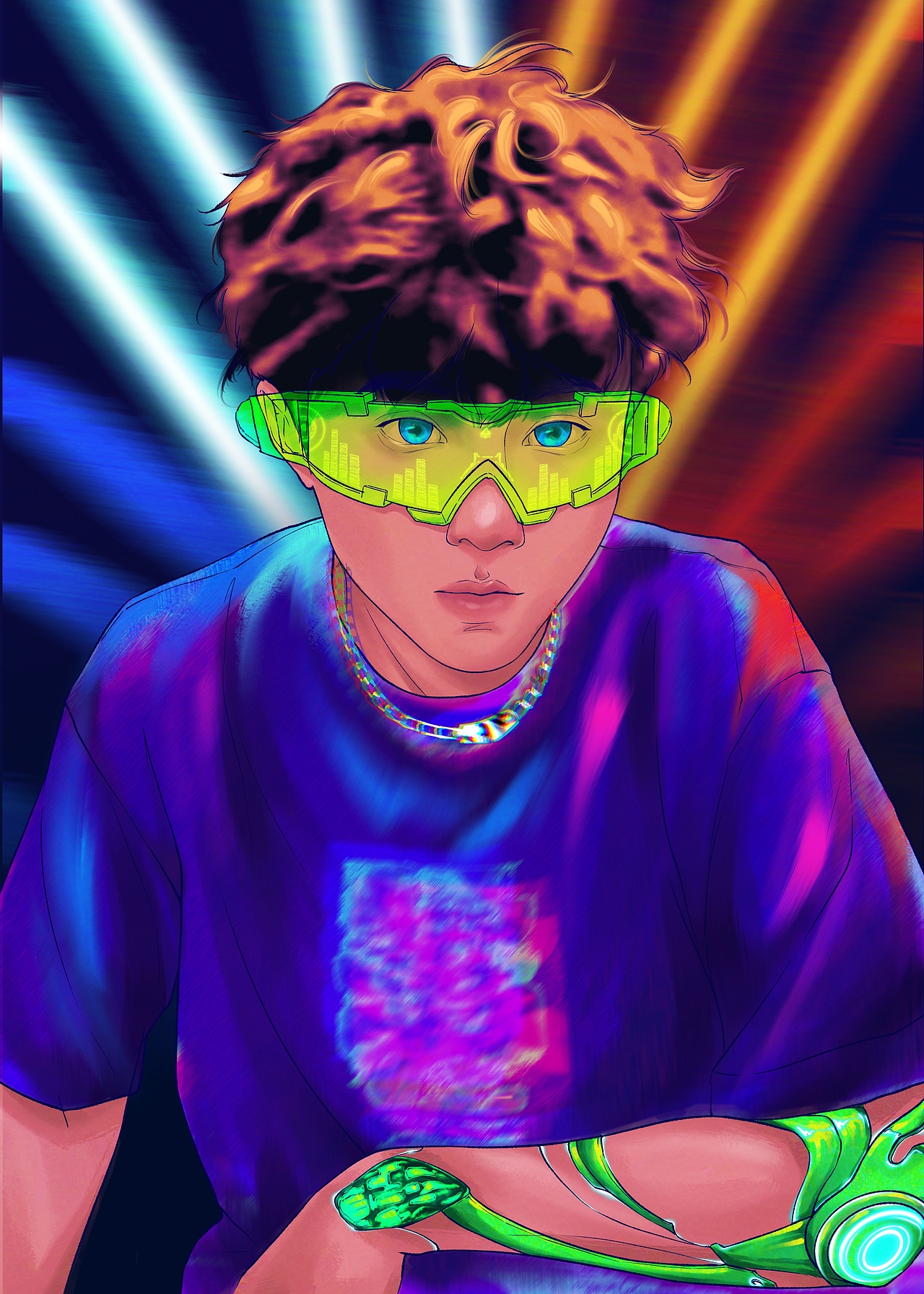 【赛博朋克风定制头像】游戏公司全员赛博化