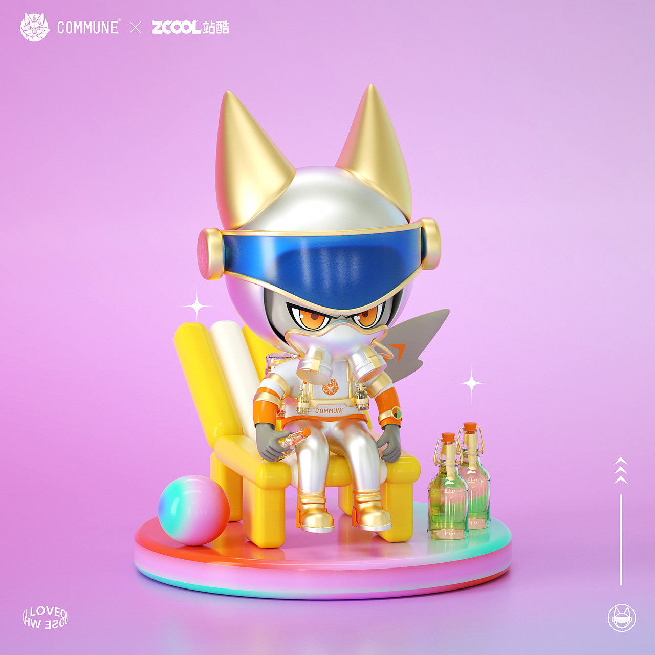 COMMUNE-酒神飞行师（图ZMjc1NDI4NjEy） - IP形象 - 站酷设计师賀偉HT原创素材 - 站酷ZCOOL