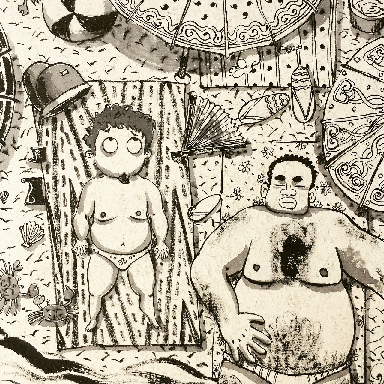 二捕头的暑假生活（图ZODc3MTQyMDA=） - 商业插画 - 站酷设计师九山DADA原创素材 - 站酷ZCOOL