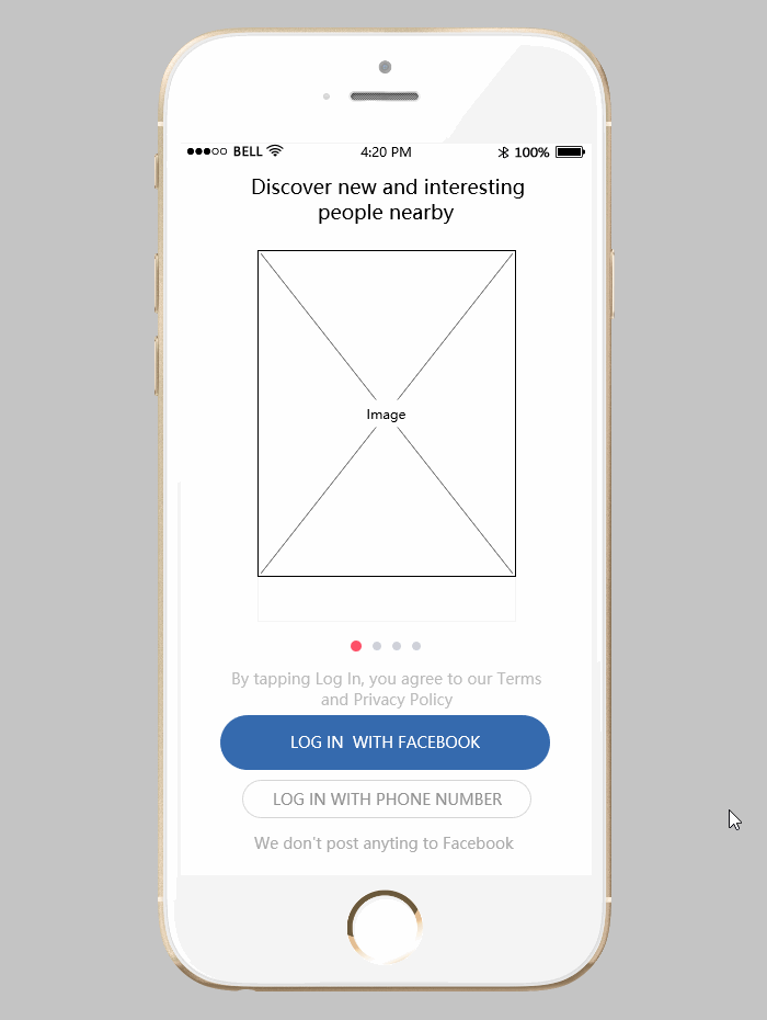 社交类APP原型模板分享——Tinder（图ZMTI3Mzg2ODgw） - APP界面 - 站酷设计师爱原型爱设计原创素材 - 站酷ZCOOL