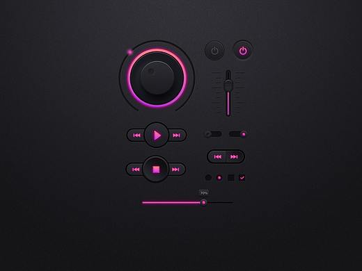 音乐ui按钮