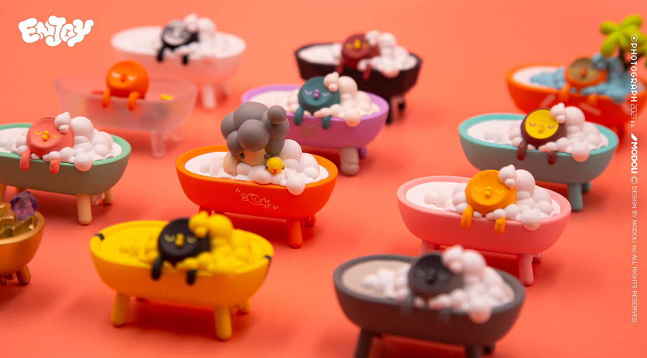 POP MART X MODOLI ENJOY系列盲盒细节展示