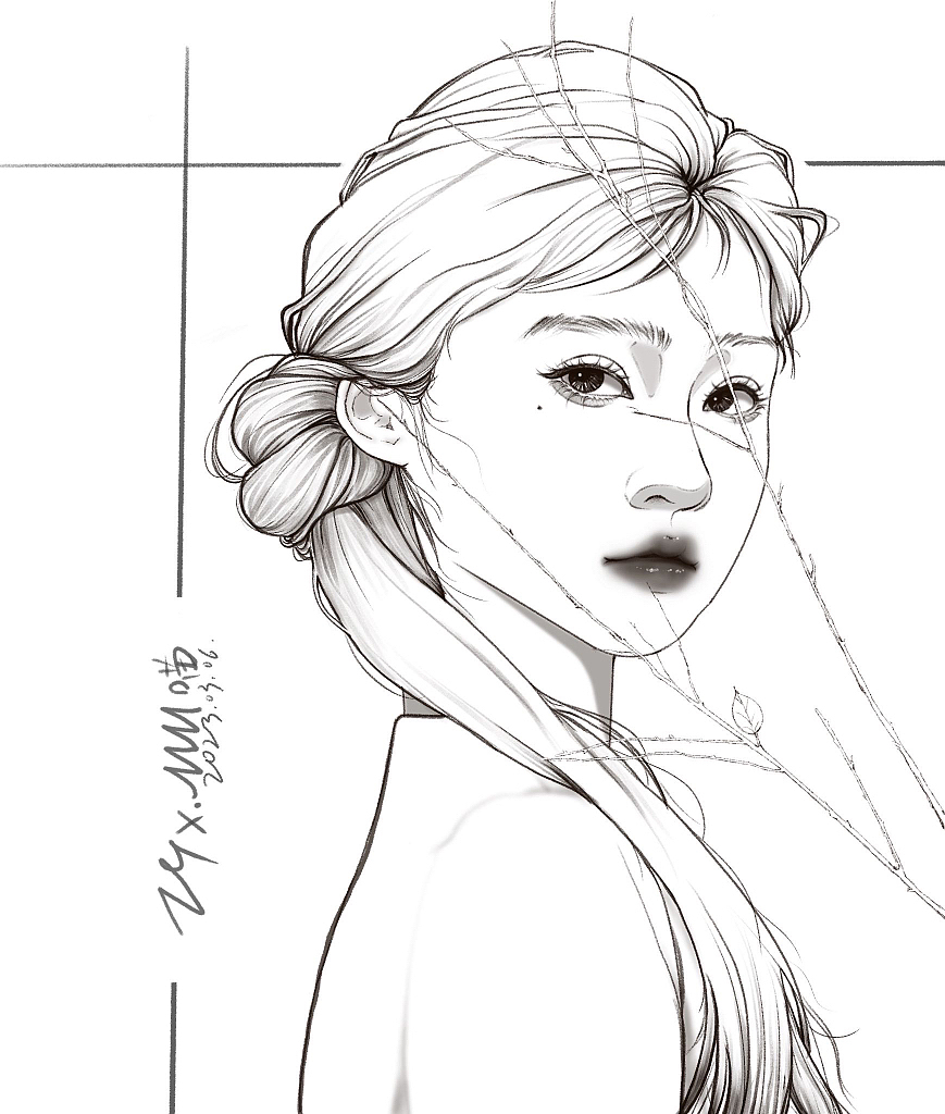 檀香少女（图ZMzM1MDQ5MTQ4） - 艺术插画 - 站酷设计师ZYXMM喵原创素材 - 站酷ZCOOL