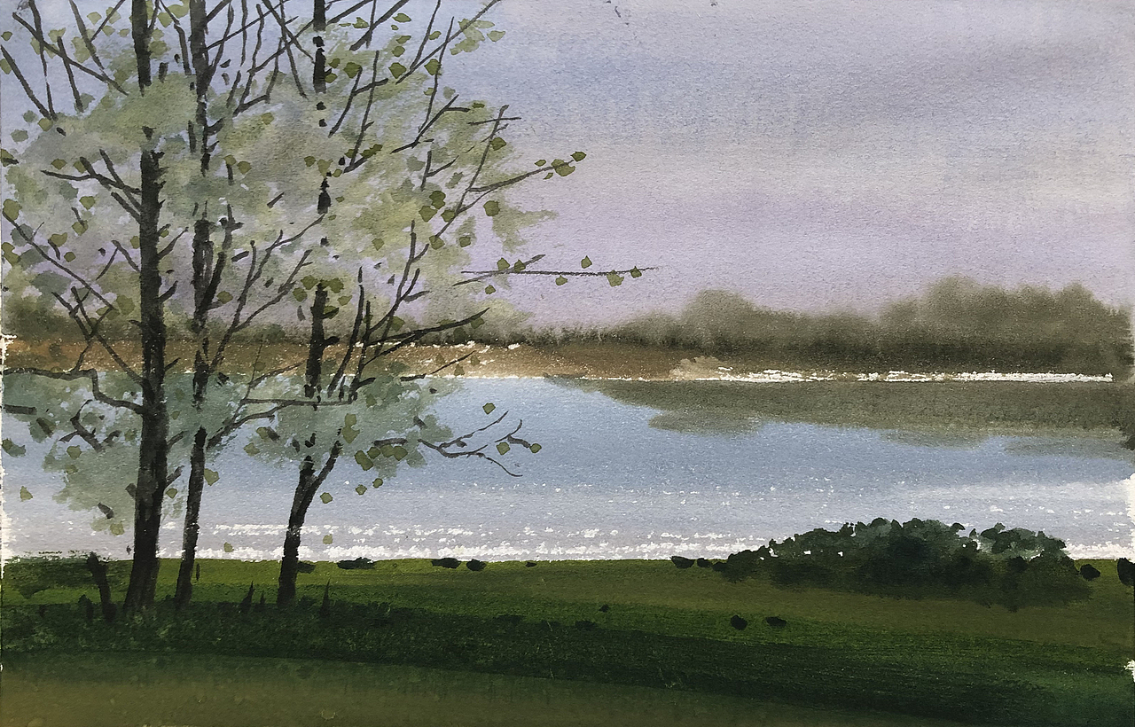 2021 国庆水彩速写