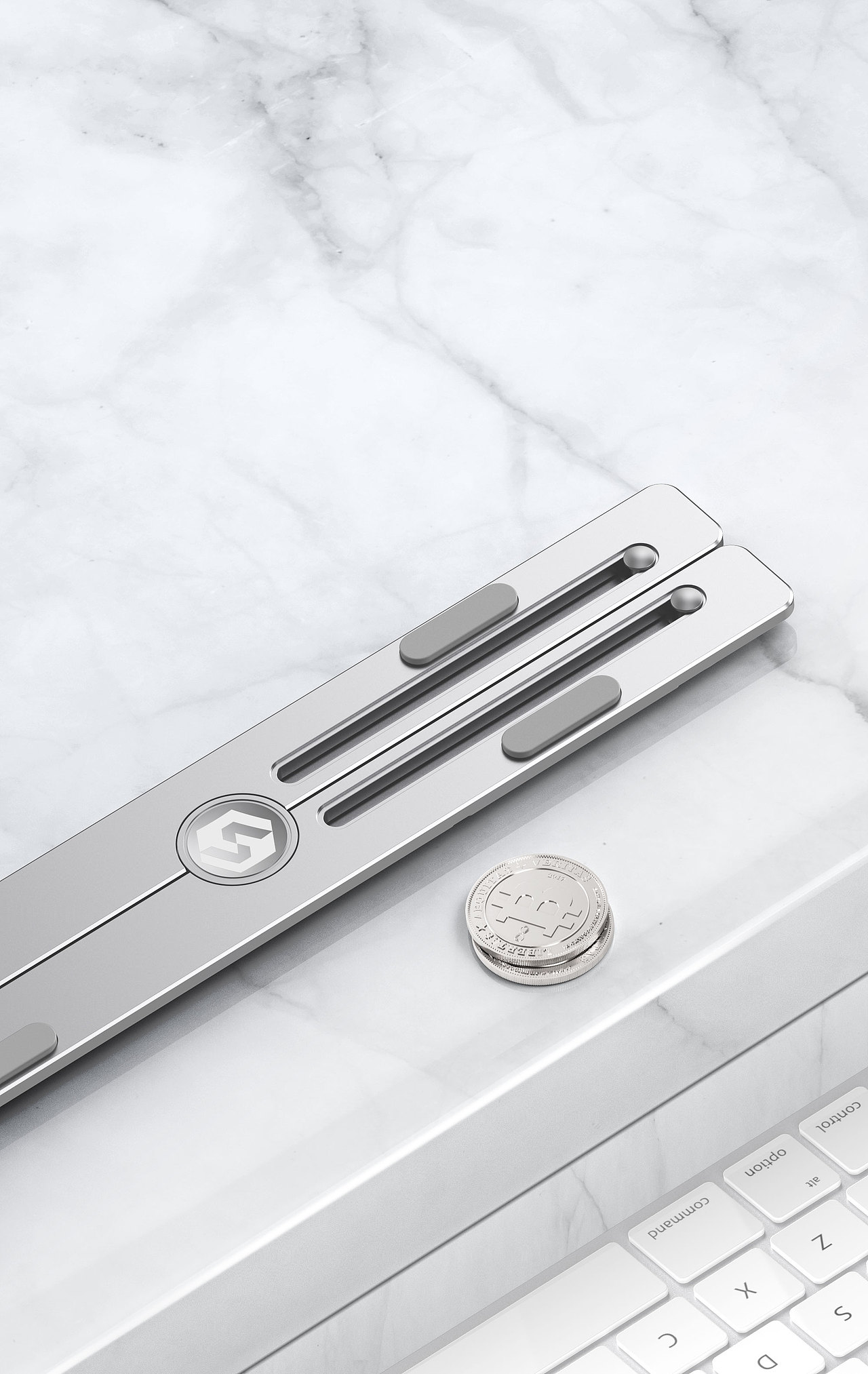 电脑笔记本可折叠支架渲染