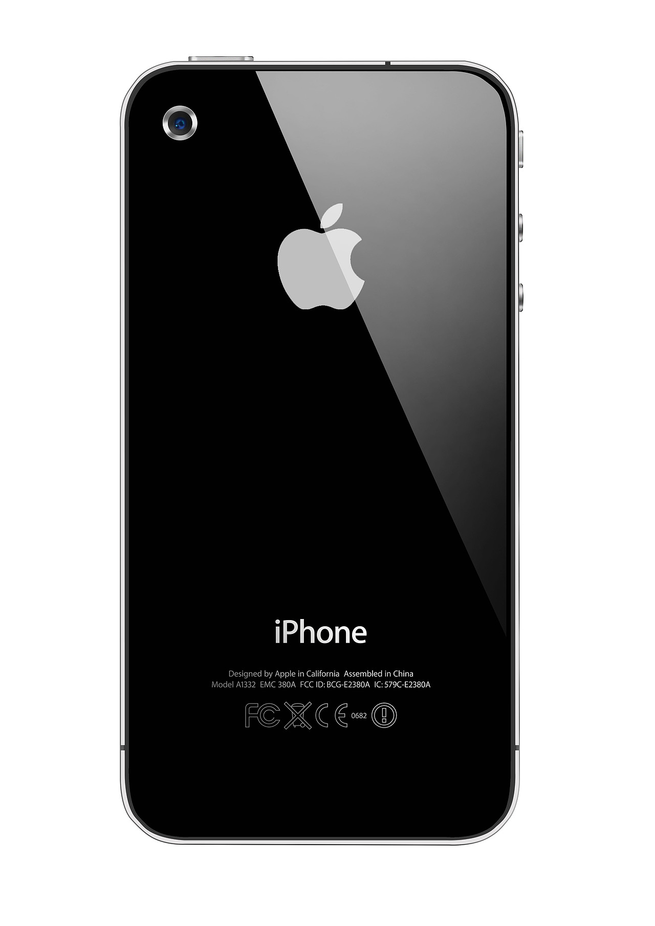 iPhone 4S 产品渲染图 | PS绘制 | 课程作业