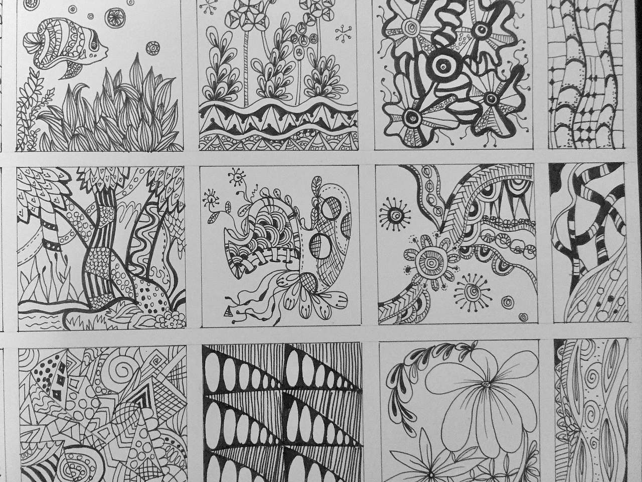 【禅绕画】每周练习_1（图ZMTI2NjIxMzY4） - 艺术插画 - 站酷设计师不二向来是从容的原创素材 - 站酷ZCOOL