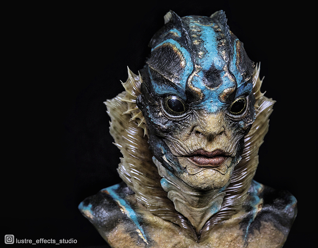 电影《水形物语》the shape of water 人鱼角色1:1雕像