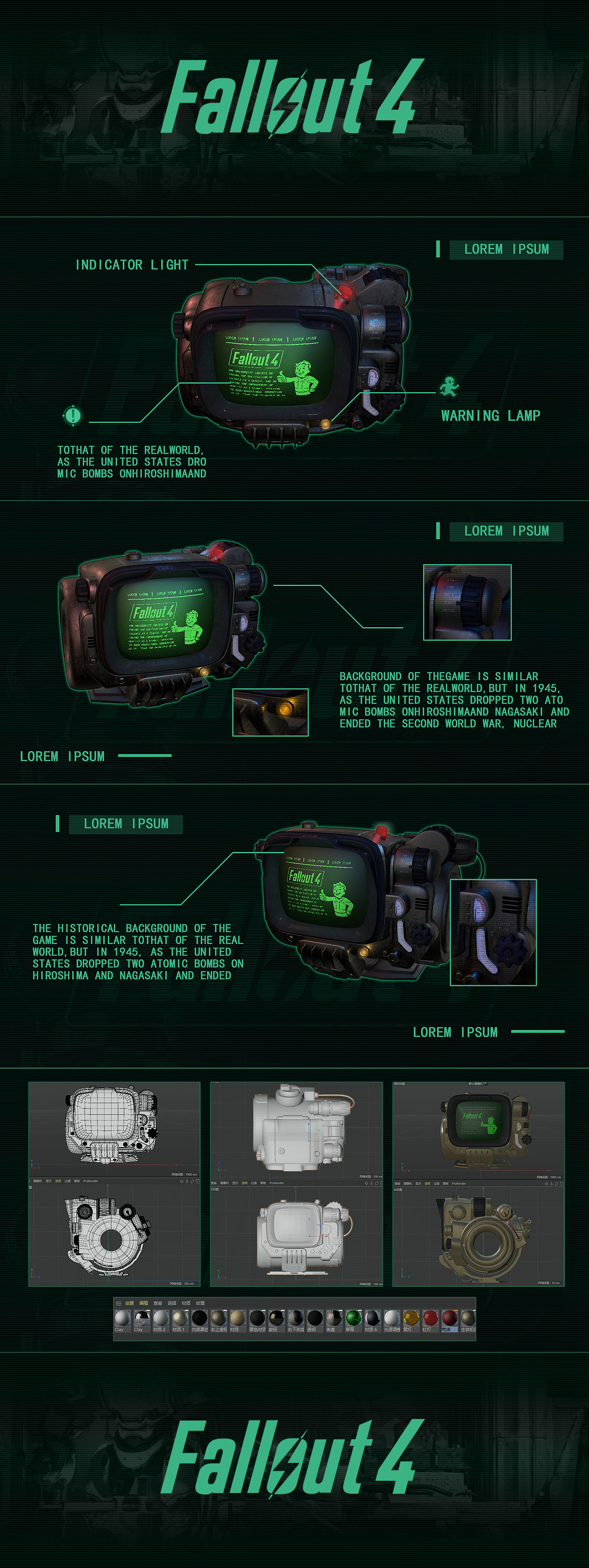 2020年 辐射4道具 建模、材质、灯光、渲染（图ZMjI5OTkxNzM2） - 机械/交通 - 站酷设计师shy46925原创素材 - 站酷ZCOOL