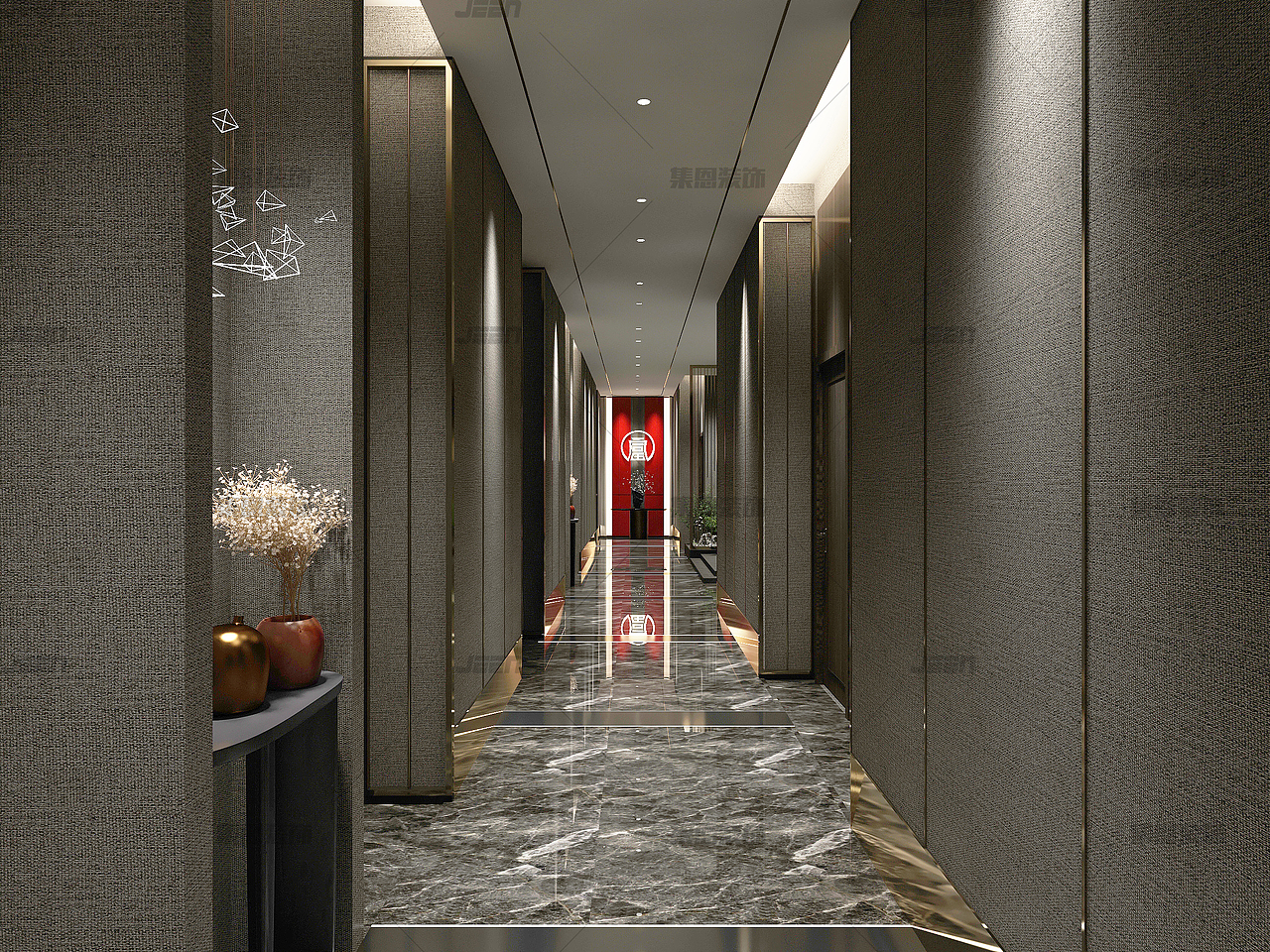 万富享粤式肥牛豆捞_火锅店设计_火锅店案例_集恩装饰