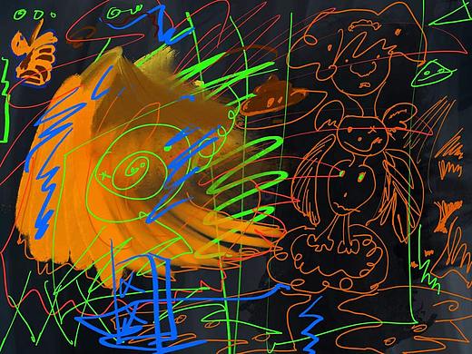 插画练习  七大姑八大姨看完都惊呼 她家娃的也能画