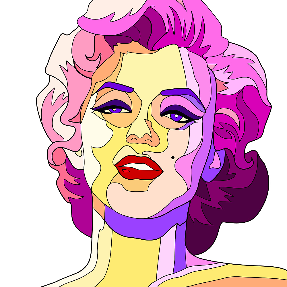 画她-玛丽莲梦露（图ZMTgyNTE0MzYw） - 艺术插画 - 站酷设计师车什么雪原创素材 - 站酷ZCOOL