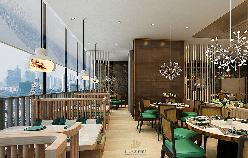 深圳餐饮装修设计案例-清晖小苑-广深艺建设