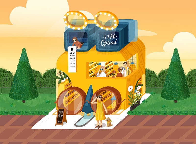 眼镜店 by 西朴sypo