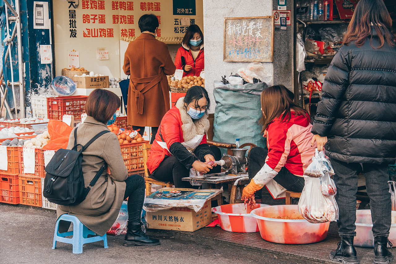 刘家湾菜市场|摄影|人文/纪实摄影|资阳吃货鱼藏剑 - 原创作品 - 站酷