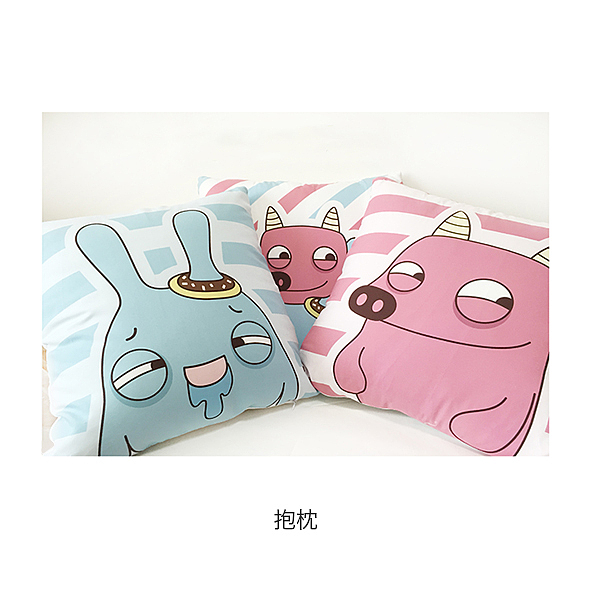 《红豆猪与布丁兔》卡通形象表情包设计