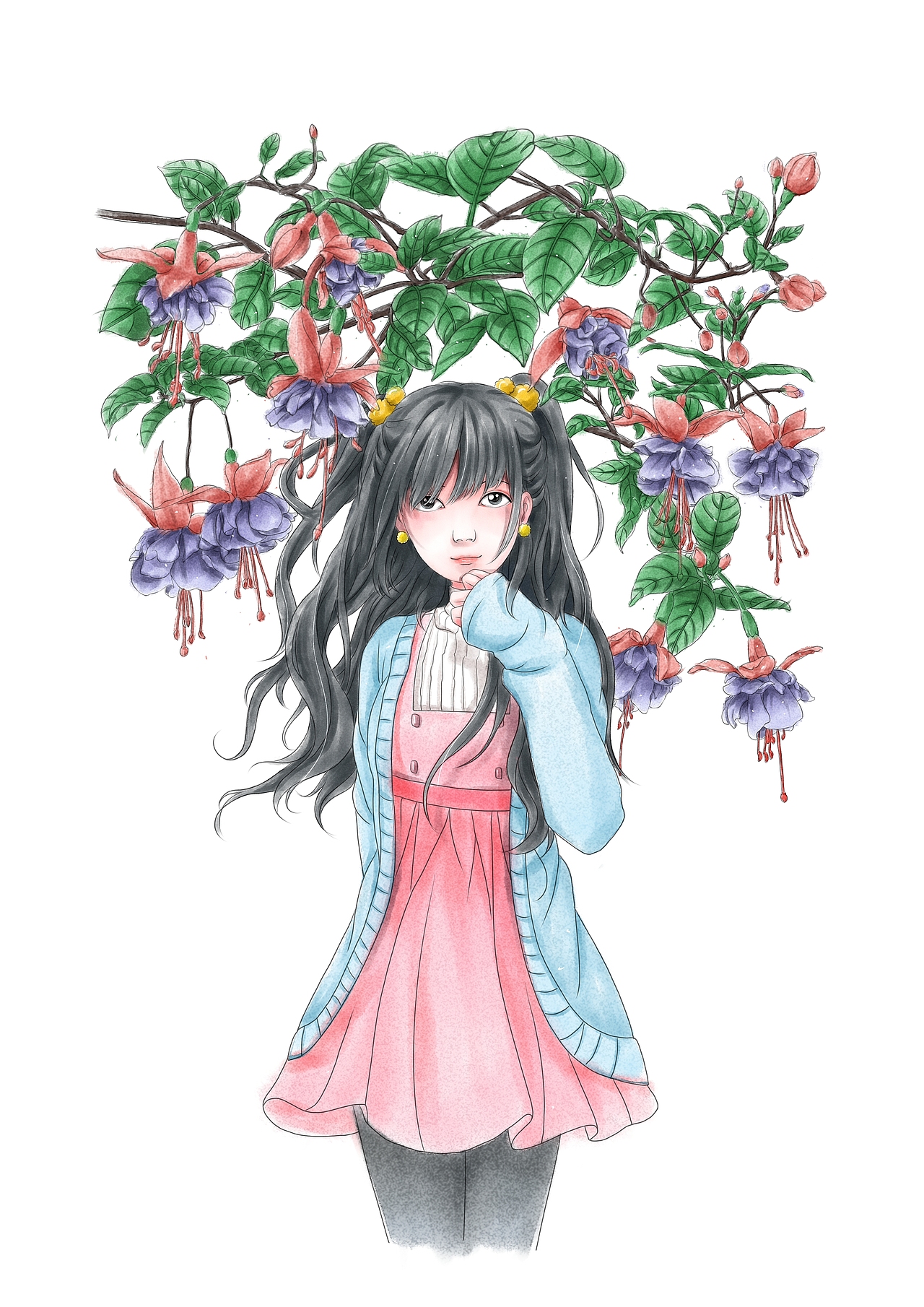 二十四节气“花语”——冬（图ZMTY3MjAwMjIw） - 绘本 - 站酷设计师UsagiAdtt原创素材 - 站酷ZCOOL