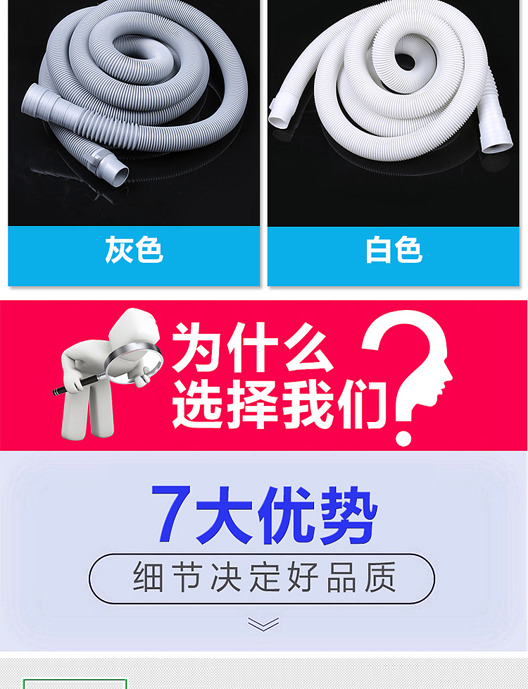 洗衣机排水管详情页