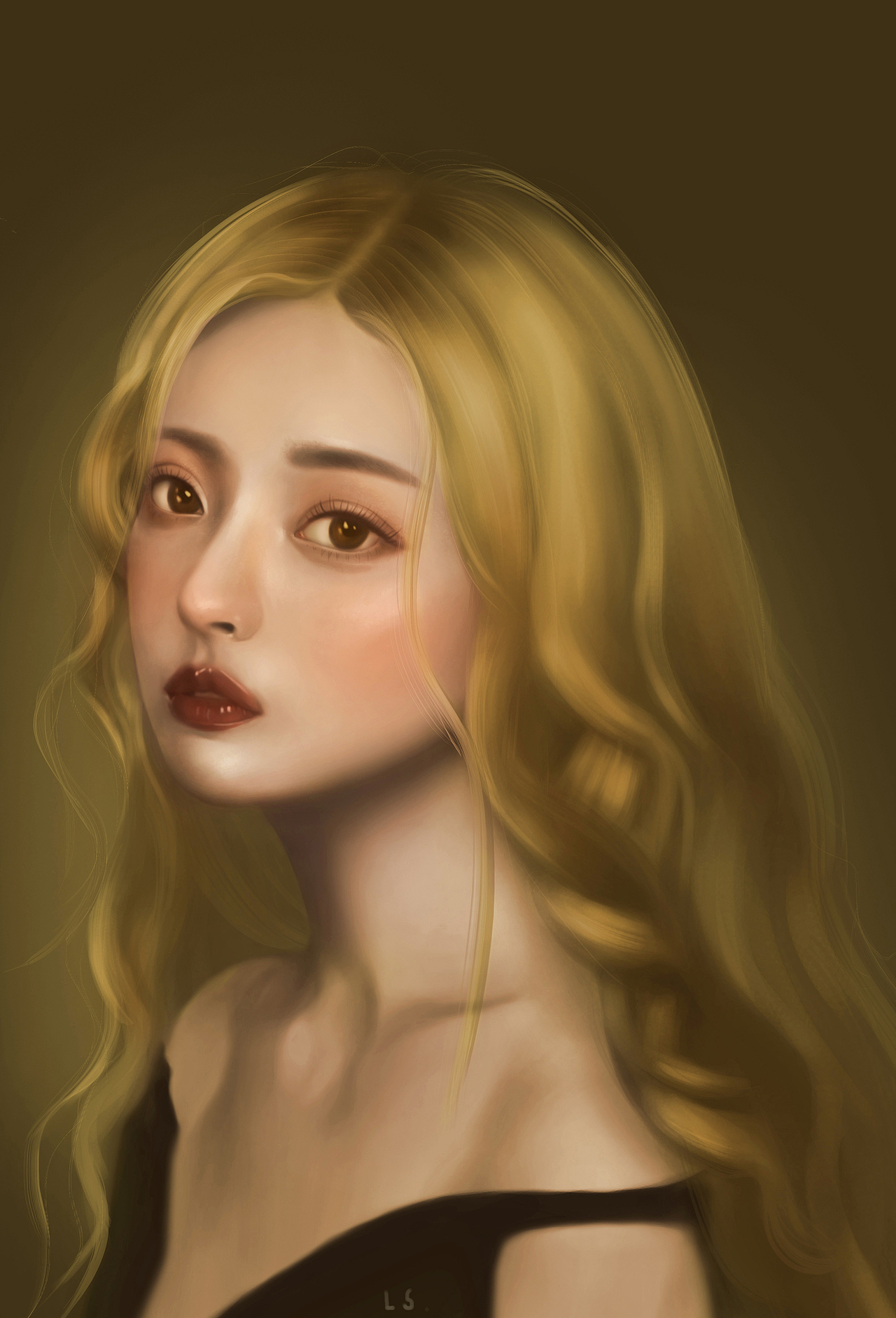 分享收藏小师妹厚涂练习作品信息创作时间2020/12/24添加表情插画