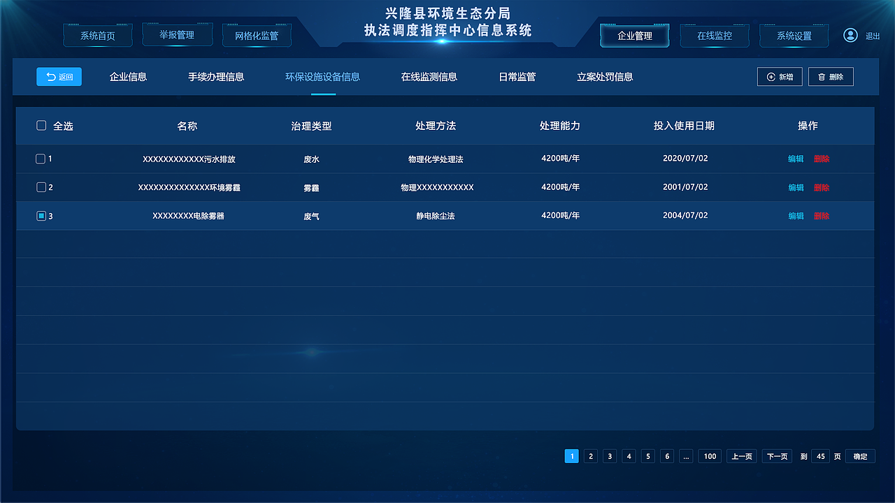兴隆县环保局指挥信息系统