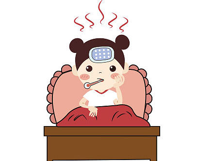 關(guān)于寶寶發(fā)燒知識的插畫（個人主頁-ZMzIxNzMxMDA=） - 兒童插畫 - 站酷設(shè)計(jì)師齊齊317原創(chuàng)素材 - 站酷ZCOOL