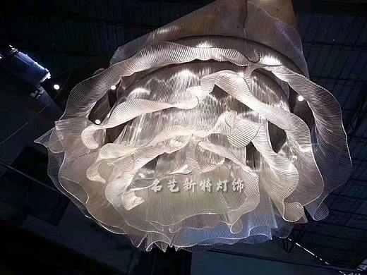 艺术花瓣造型吊灯定制